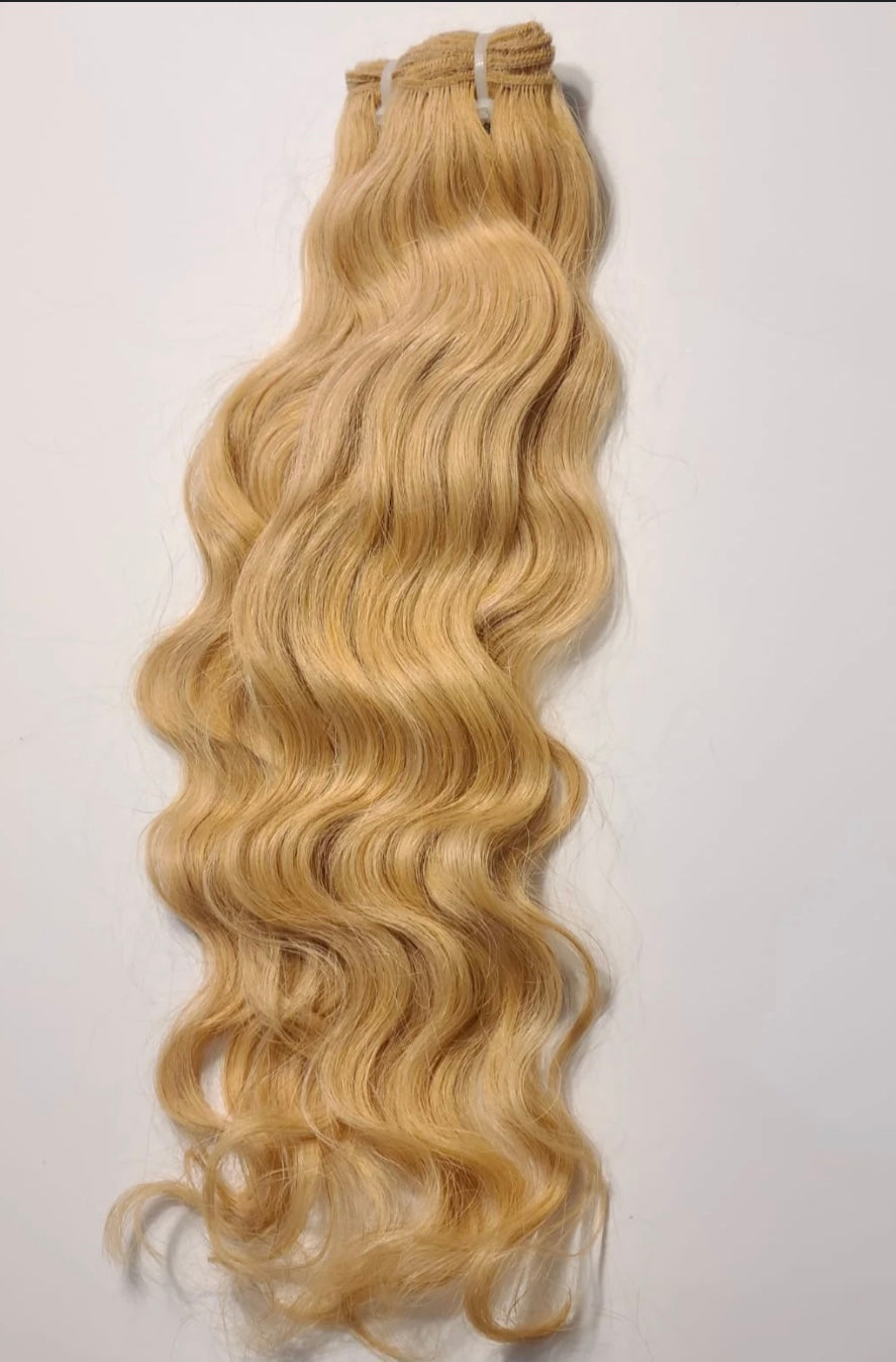 Blonde Raw Indian Wavy hair bundles